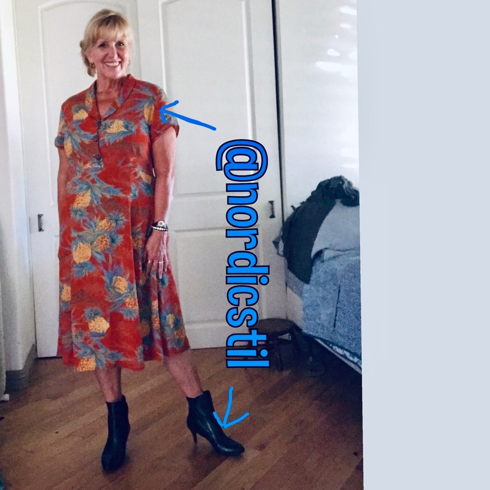 dress and booties by @nordicstil